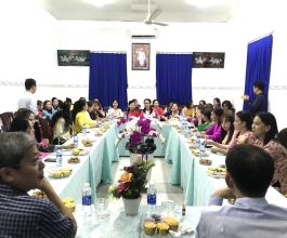 Ban Giám Đốc cùng Công đoàn cơ sở bệnh viện Mắt - Da liễu tỉnh Cà Mau tổ chức họp mặt kỷ niệm 113 năm ngày Quốc tế Phụ nữ ( 8/3/1910 - 8/3/2023)